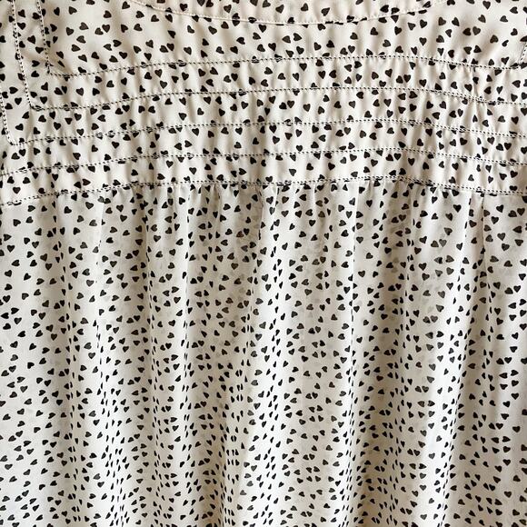 Max Studio Woman Heart Print Chiffon Blouse Size 3X - Picture 4 of 14